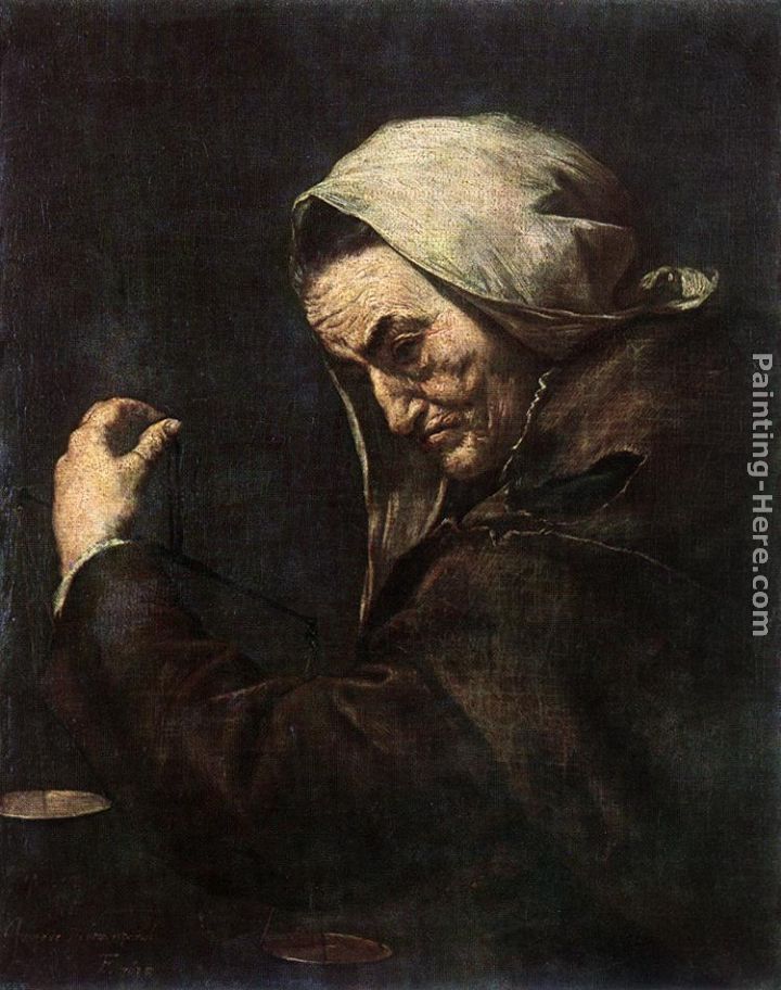 An Old Money-Lender painting - Jusepe de Ribera An Old Money-Lender art painting